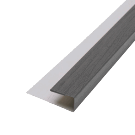 Perfil J Exterior 3,0 metros Madera Gris