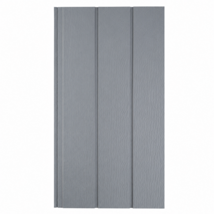Revestimiento Exterior Siding Metálico Grafito Texturado Tres Tablas Caja 10 Un
